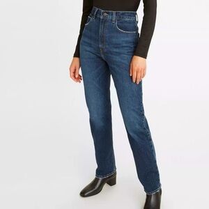 Levi's Women's Straight Leg Jeans - Dark Blue